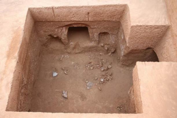 咸陽(yáng)發(fā)現(xiàn)規(guī)模最大最完整隋代家族墓園 由方形圍溝和7座墓葬組成