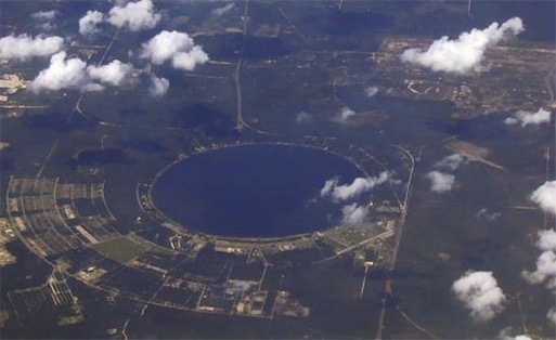 世界最圓的湖 波森維湖是直徑7000米形狀標準的圓錐體