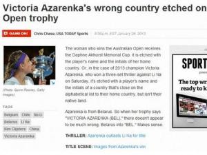 澳網擊敗李娜的冠軍白俄羅斯人竟成比利時人