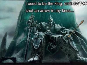 直到我膝蓋中了一箭是什么意思？膝蓋中箭的意思