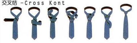 領帶交叉結打法圖解：The Cross Knot 交叉結