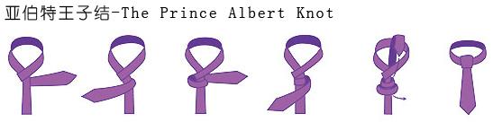 領帶亞伯特王子結打法圖解：The Prince Albert Knot 亞伯特王子結