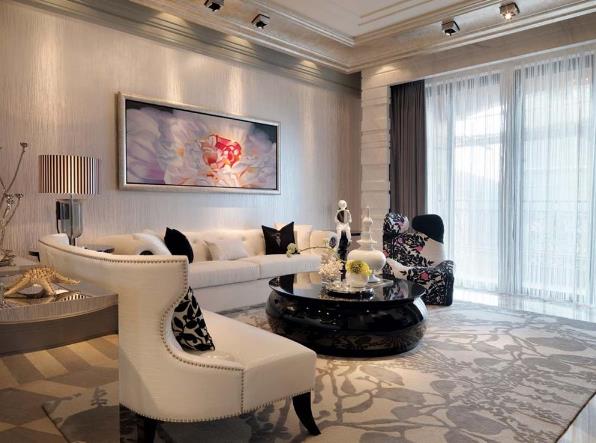 簡(jiǎn)歐風(fēng)格別墅客廳裝修效果圖