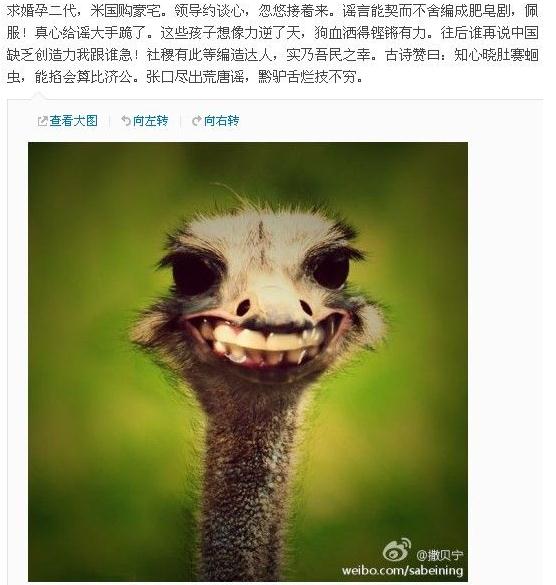 撒貝寧唇槍舌劍斥謠言 網(wǎng)友嘆：果然是北大才子撒貝寧微博截圖