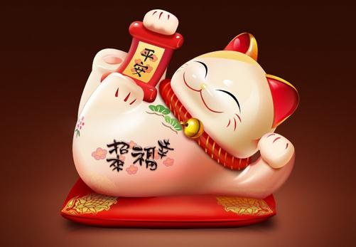 最佳風(fēng)水?dāng)[件招財(cái)貓 左右手作用大不同